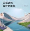 Advanced sense ultra-light polygonal rimless glasses for women who want to look thin and plain, anti-blue flat glasses, metal frames for men