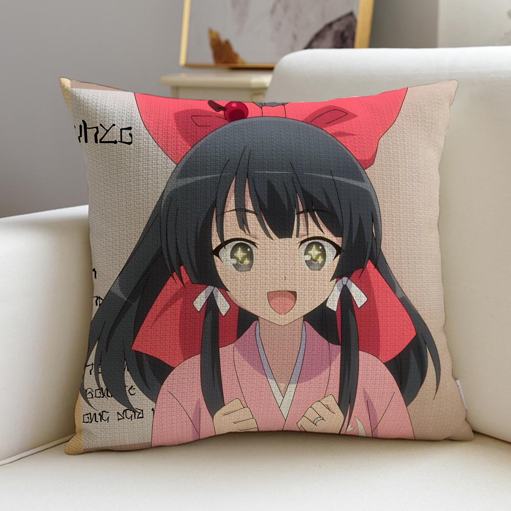 In Another World with My Smartphone Cushion Cover skinfriendly linen pillowcase square removable and washable cushion