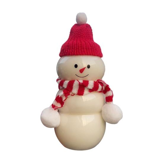 Рождественская бутылка для напитков «Снеговик» со шляпой и шарфами 500 мл, герметичная пластиковая чашка для сока и молока, многоразовая праздничная бутылка для воды для детей