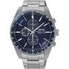 Seiko SSC719P1 Solar Chronograph Men's Watch Navy Overseas Model