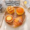 Sensory Fidget Simulated Cheese Bun Soft Slow Rising Toy Bread Squishy Toy  for Adults Kids Gift