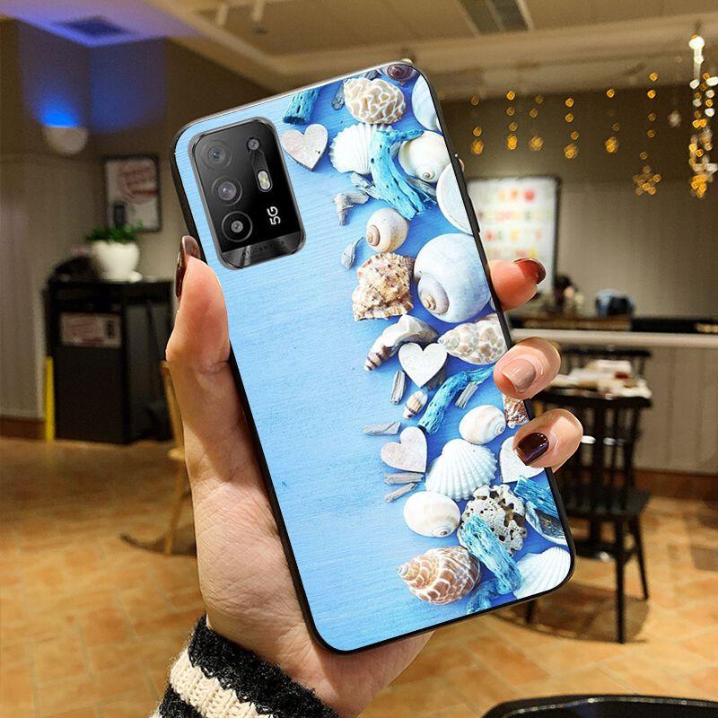 Seashells Sea Star Funda Phone Cover For OPPO A74 A94 5G A3S A5S A9 A12 A15 A15S A52 A53 A53S A72 A73 2020 A91 5G Cases Coque
