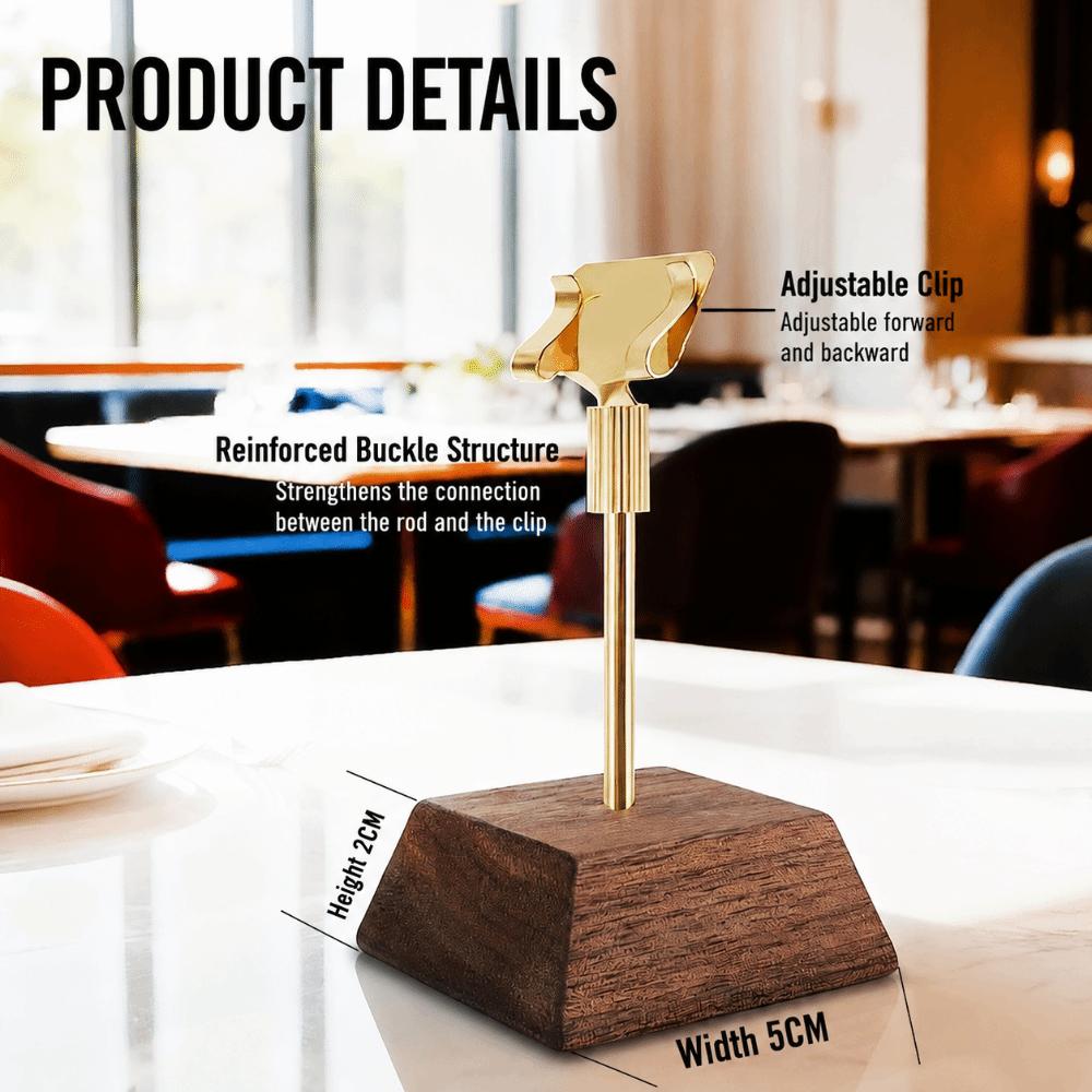 Adjustable Table Sign Holder Metal Table Number Holder Durable Price Tag Display Stand Cafe