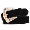 Casual PU Leather Belt Luxury Design Waist Belt Trendy Suede Rivet Belt For Women