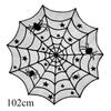 Черная кружевная скатерть на Хэллоуин, дорожка на стол «Паутина» для обеденного стола, накидка на каминную полку, украшение для вечеринки, жуткий декор для дома с привидениями