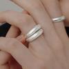 TOU [Silver925] 096 Semi Matte Bulging Silver Ring