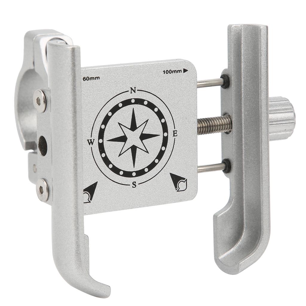 GUB P40 Phone Holder Stand 360 Degree Adjustable Bracket for Motorcycle Bicycle Scooter(Argent )