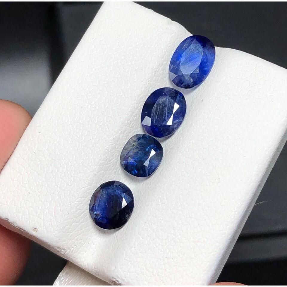 2.52 Ct Natural Sapphire Blue 7x5 MM Oval Cut Loose Gemstone Lot
