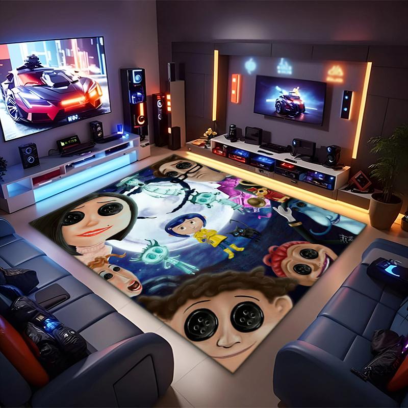 1PC Coraline Rug - home decoration Carpet For Living Room Bedroom Flooring Computer Chair Area Rug