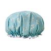 Fashionable Waterproof Double-Layer Cartoon Shower Cap for Women