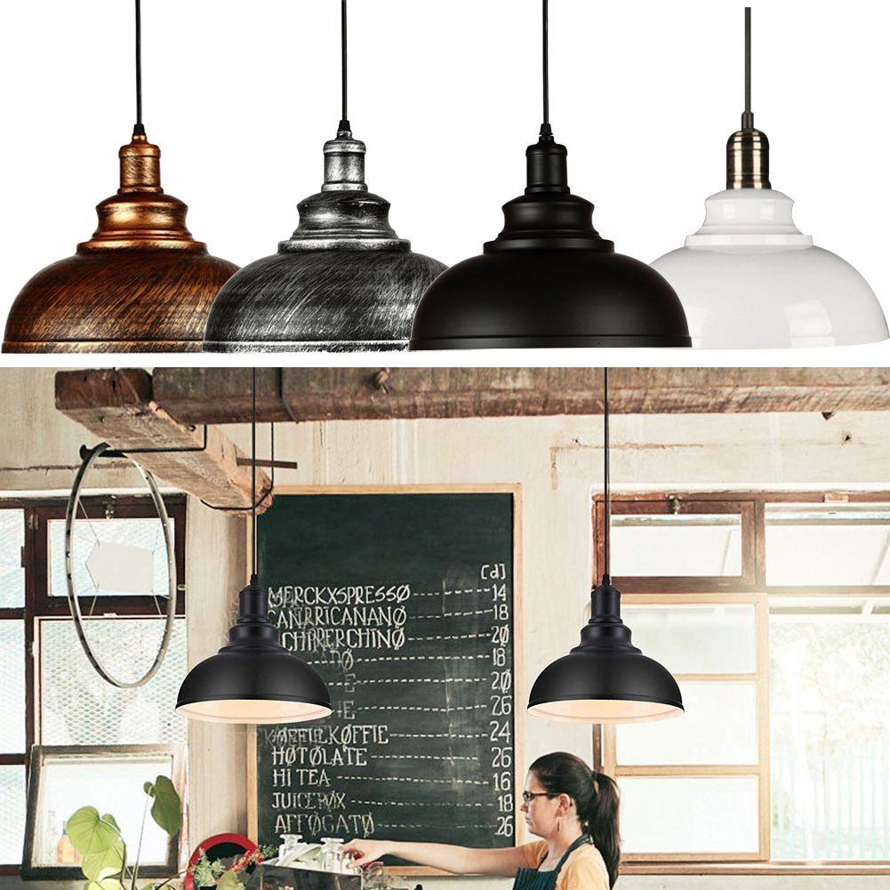 Ceiling Lamp Pendant Light Metal Shade Vintage Industrial