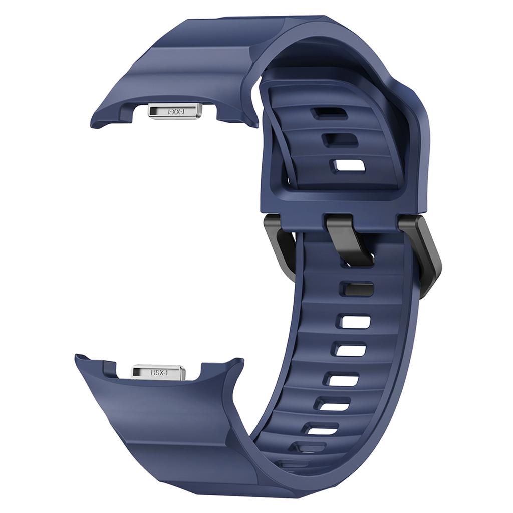 Watch Band for Samsung Galaxy Watch8 44mm/40mm/Watch8 Classic 46mm Wave Shape Silicone Strap