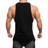 Do The Work  Men Breathable Casual Bodybuilding Fitness Workout Printed O-neck Slim Fit Irregular Hem Summer Tank Top Plus Size