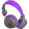 JLab Audio - JBuddies Studio Kids WirelessGrey/Purple - Casque Sans Fil - Bluetooth - Pliage Compact - Autonomie BT 24h