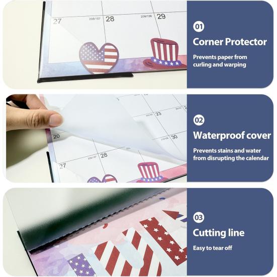 Настенный календарь 2026-2027 гг. Янв. 2025 - Июнь 2026 18-месячный планировщик 12" x 17" Настенный календарь с крючком для подвешивания и юлианскими датами для организации