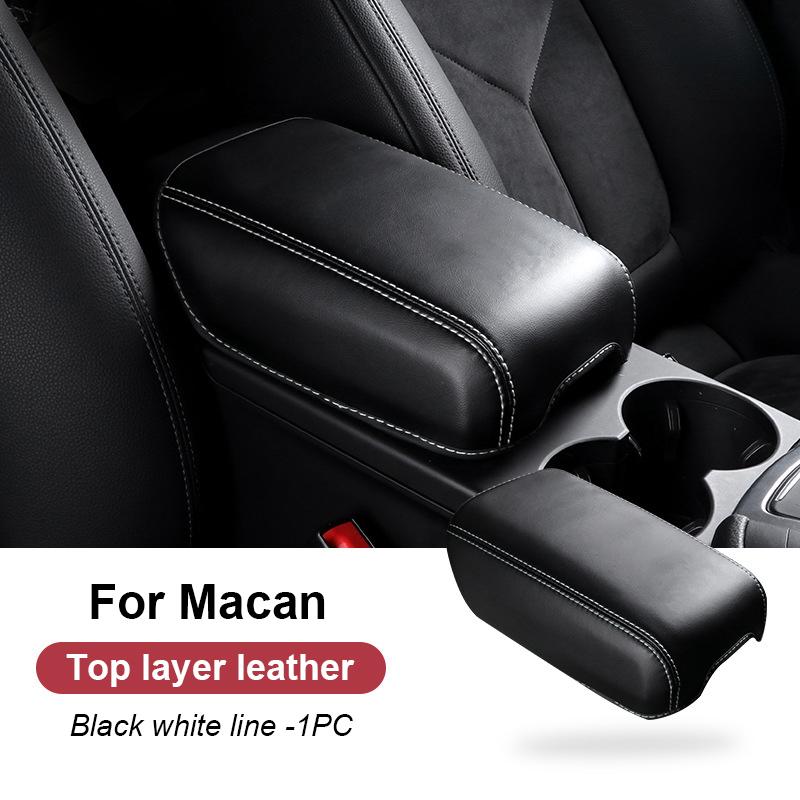 AABKV1 For Porsche Mancan 2014-2024 2023 Car Suede Armrest Box Cushion Cover Interior Center Console Armrest Protective Pad Shell Case