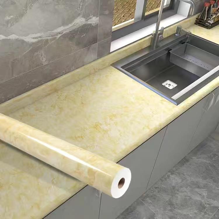 5 M Pearl White DIY Decorative Film PVC Self Adhesive Wall Paper Furniture Renovation Stickers Kitchen Waterproof Oil-proof Marble Wallpaper