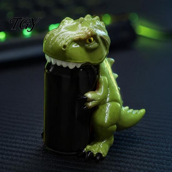 Can Sealers for Drinks Dinosaur Hippo Frog Elephant Soda Protector Lid, 3D Printed Cute Animal Beverage Insect Proof Lids Cover, Dust Carbonation