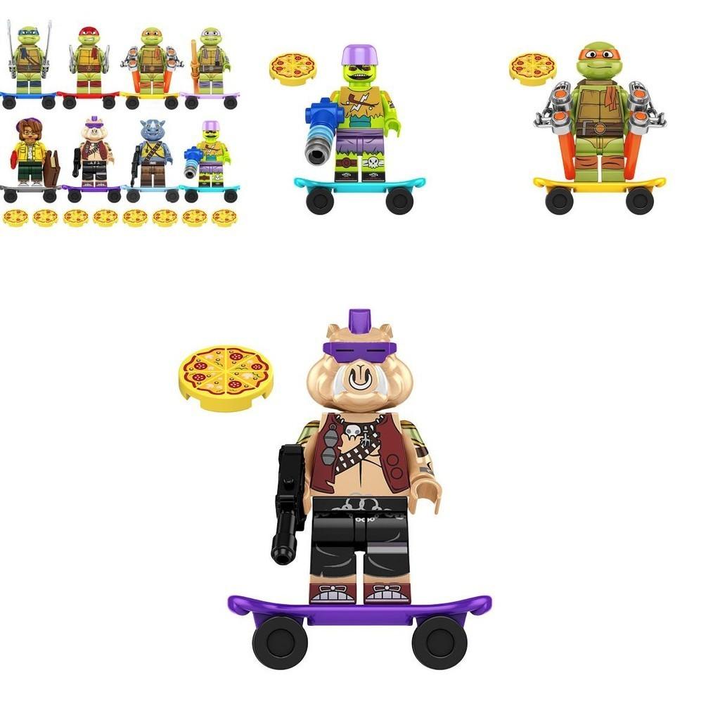 Детская игрушка Kf6196 Черепашка-ниндзя Да Винчи Конструктор Пластик АБС Неэлектрический Сделай сам