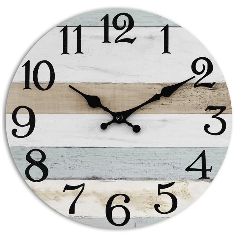10-дюймовые бесшумные декоративные деревянные настенные часы для гостиной и спальни