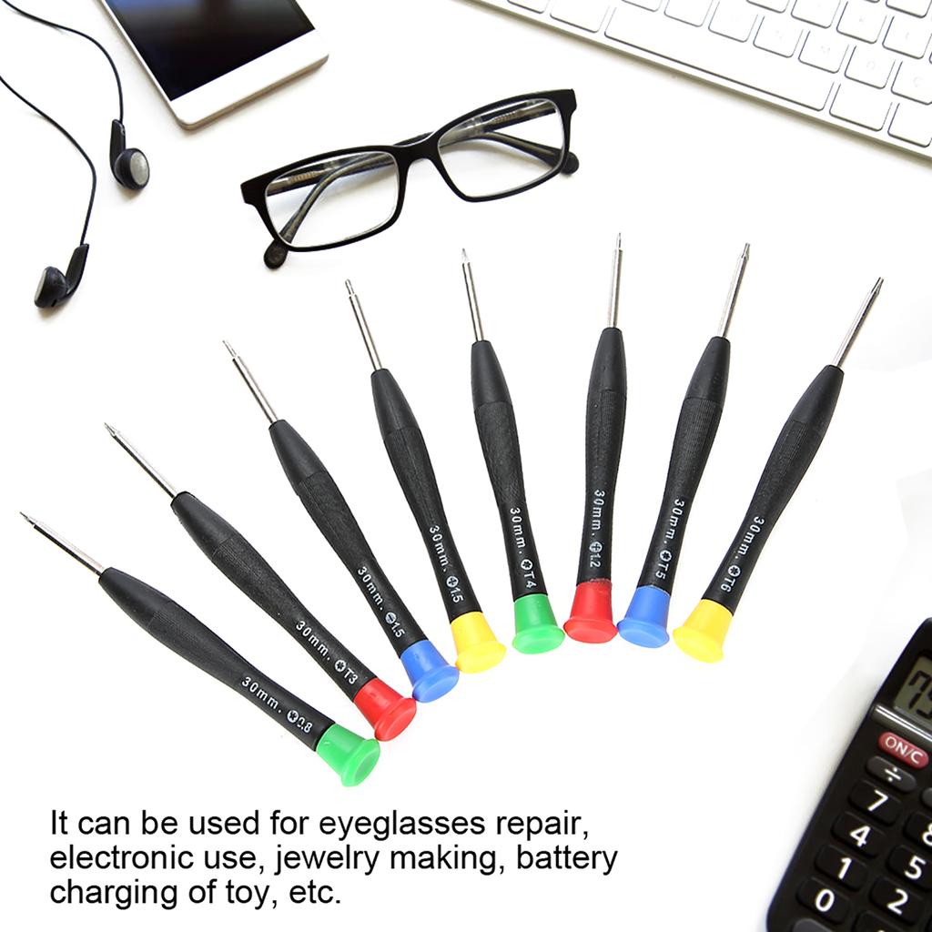 8pcs Precision Screwdriver Electronic Watch Repair Jewelry Making Screwdrivers Set