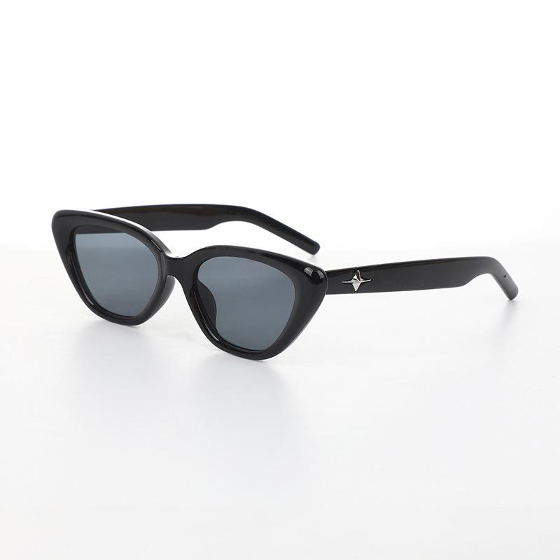 Солнцезащитные очки Gm Retro Cat'S Eye Rhombus Face женские премиум французские черные маленькие летние солнцезащитные очки с защитой от солнца