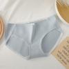 Women's Underwear Cotton Mid Waist Large Women's Comfortable Simple Style Breathable Fresh Nude Underwear Briefs