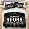 San Antonio Spurs Vibrant Team Spirit Three-piece set(1 * duvet cover + 2 * pillowcase, without core)Bedding set Soft and comfortable