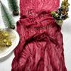 5pcs Cheesecloth Table Runner,Rustic Runner Gauze Boho Wedding Decor Romantic Table Runner For Wedding Birthday Party Decortion