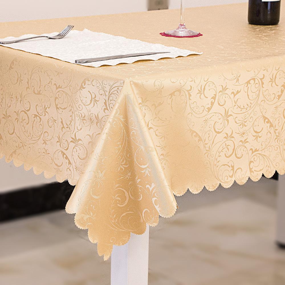 Waterproof Oil Resistant Heat Proof Washable Rectangular And Elliptical Tablecloth For Hotel Restaurant Dining