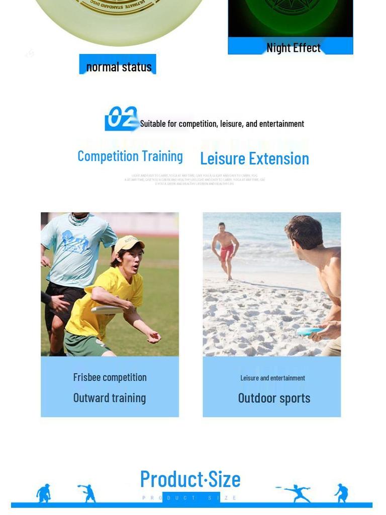 XCOM Ike 175g Luminous X-Star Frisbee - Ultimate Competition & Parent-Child Outdoor Game