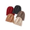 Cashmere Autumn and Winter New Unisex Solid Color Thick Warm Fashion Curled Hollow Knitted Casual Hat