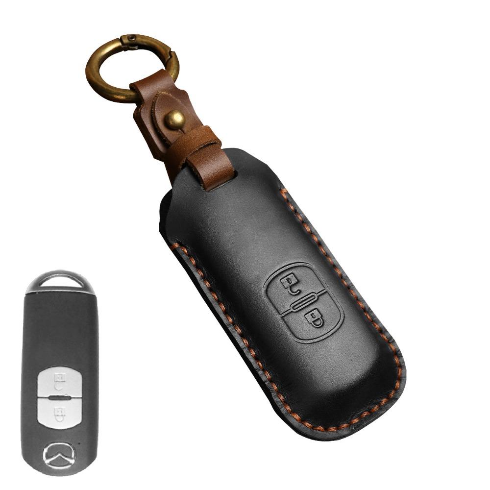 Leather Key Cover for Mazda 3 6 CX5 Atenza Car Keys Protective Case Durable Stylish