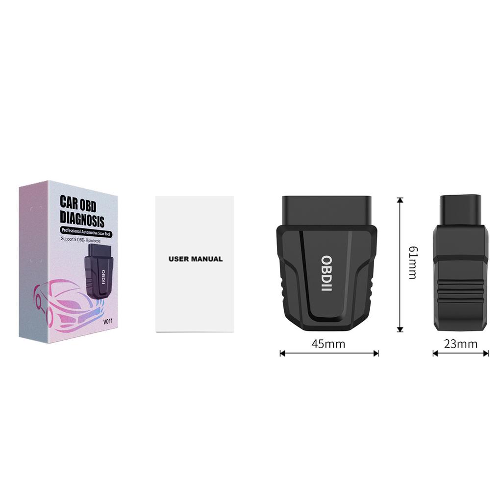 New V011 OBD2 Car Scanner Reader Bluetooth Wireless Auto Diagnostic Tool Clear Vehicle Engine Fault Code Reader For IOS/Android