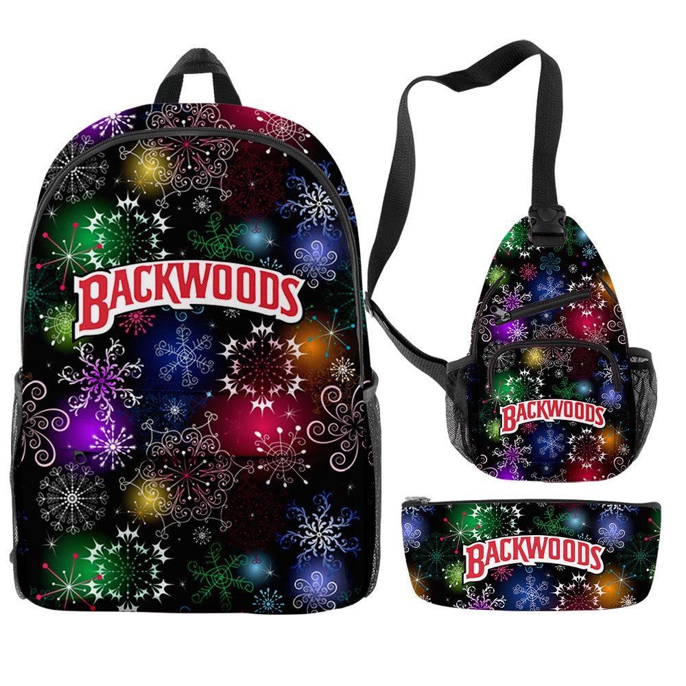 Рождественский рюкзак Backwoods Сигара Звезда Набор периферии рюкзака Сумка-портфель Набор пеналов