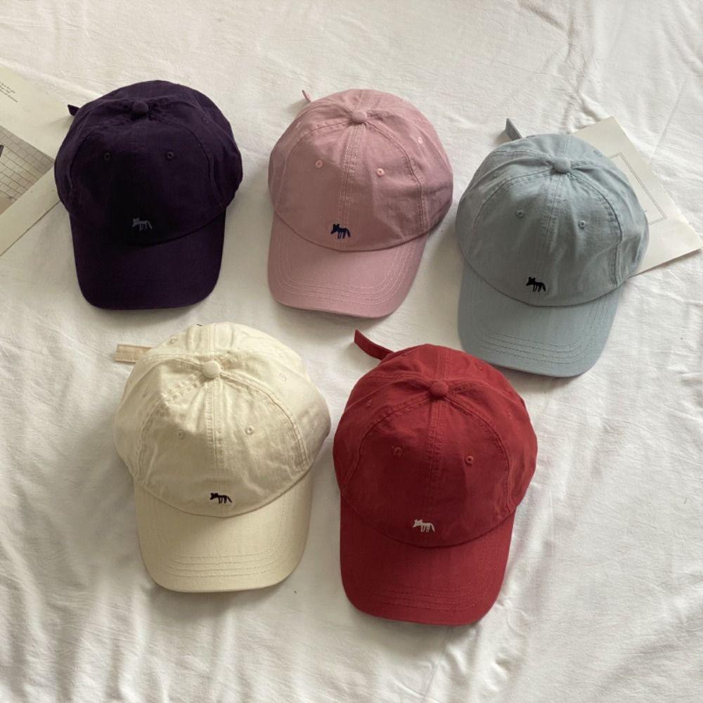 Peaked Cap Canvas Baseball Hat Embroidered Sun Hat Embroidery Baseball Cap Girl