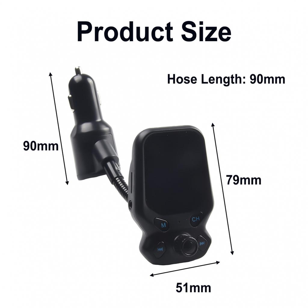 Беспроводной автомобильный FM-передатчик, радиоадаптер, USB-зарядное устройство для голосового вещания