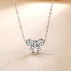 Full Diamond Bow Necklace Female Korean Version Fashion Versatile Pendant Niche Design Sense Ins Style Accessories