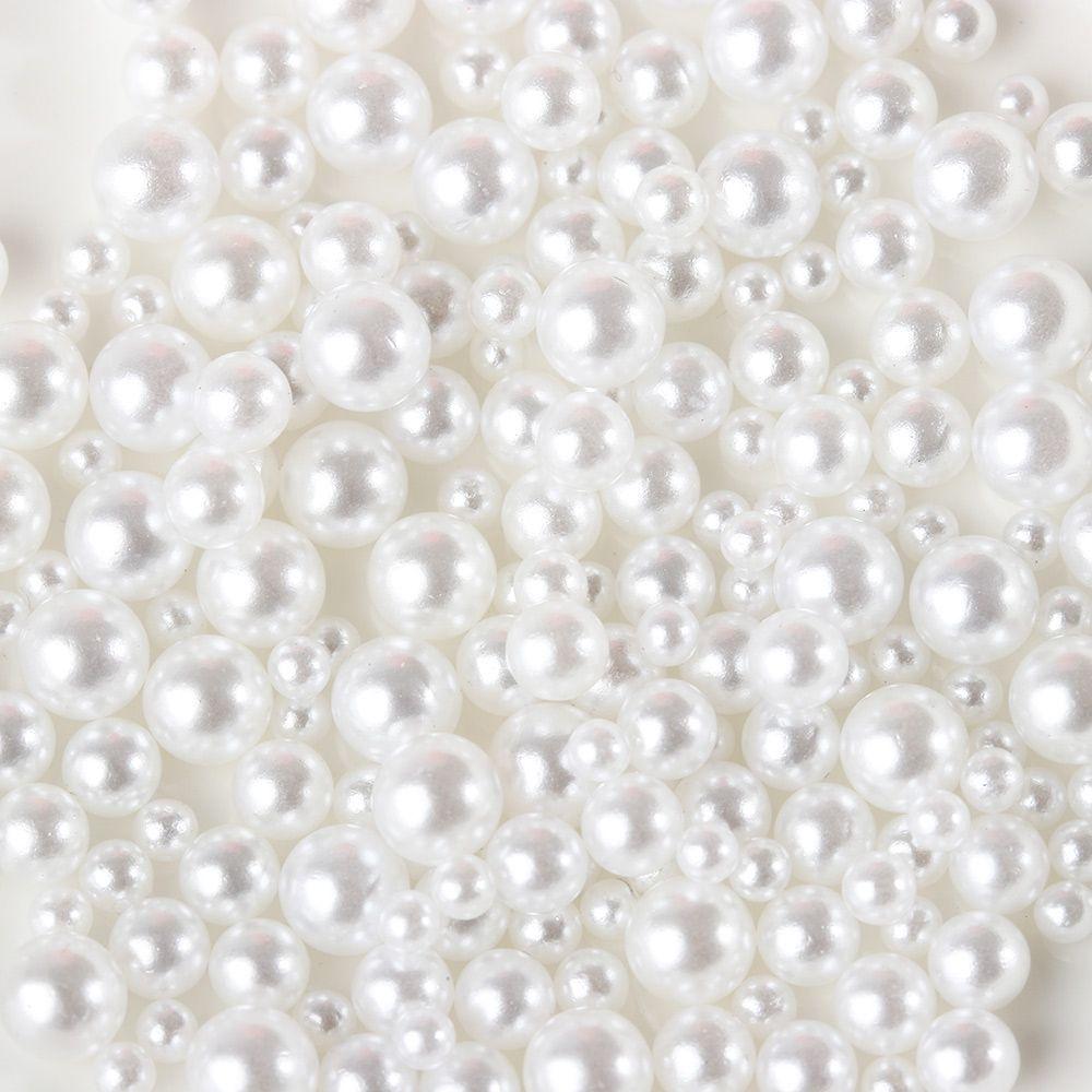 Свободные бусины Искусство Ручная работа Сделай сам Наполнитель для скрапбукинга Без отверстия Изготовление ювелирных изделий УФ-смола Имитация жемчужных бусин