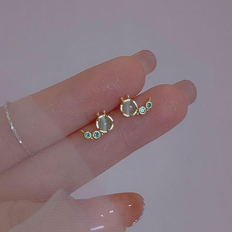 Новые модные серьги милые серьги в виде кошачьего глаза в виде насекомых серьги