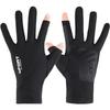 Cooling Ice Silk Half-Finger Cycling Gloves Men Women - UV Protection Breathable Touchscreen Sport Driving