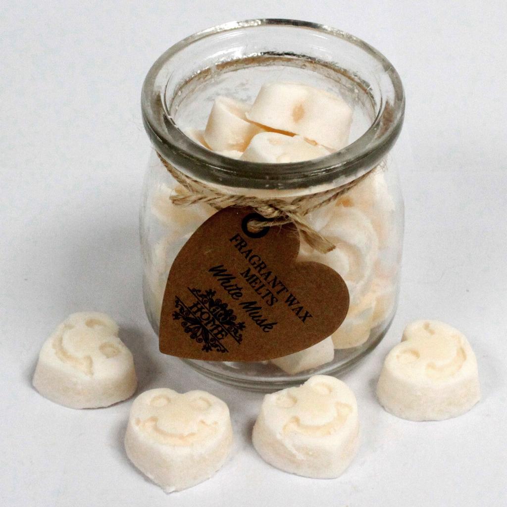 2x Soy Wax Melts White Musk Jar