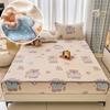 Flannel Fitted Sheet Warm Bedsheet Cartoon Bed Cover Thicken Bed Linen Winter Mattress Protector Sabanas (Pillowcase Need Order)
