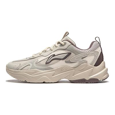 Li Ning Meteor универсальная ретро толстая подошва высота увеличивается амортизация нескользящая износостойкая поддержка низкий верх повседневная обувь для жизни AGCU121-1