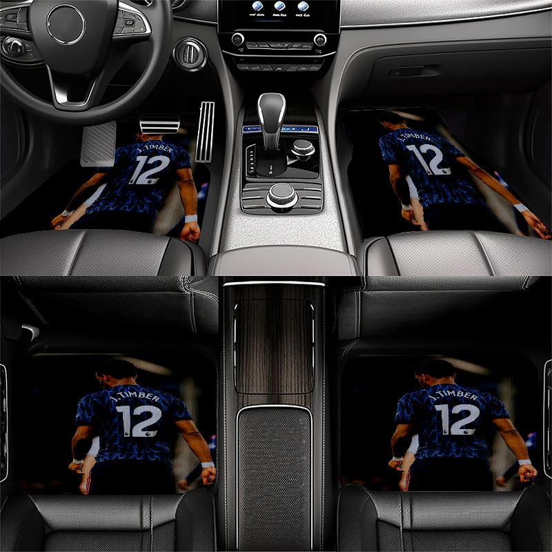 Timber pattern Black Car Floor Mats Full Coverage All-Season Car Mats, XPE Non-Slip And Wear-Resistant Mats Suitable for SUV Interiors, Textured Car