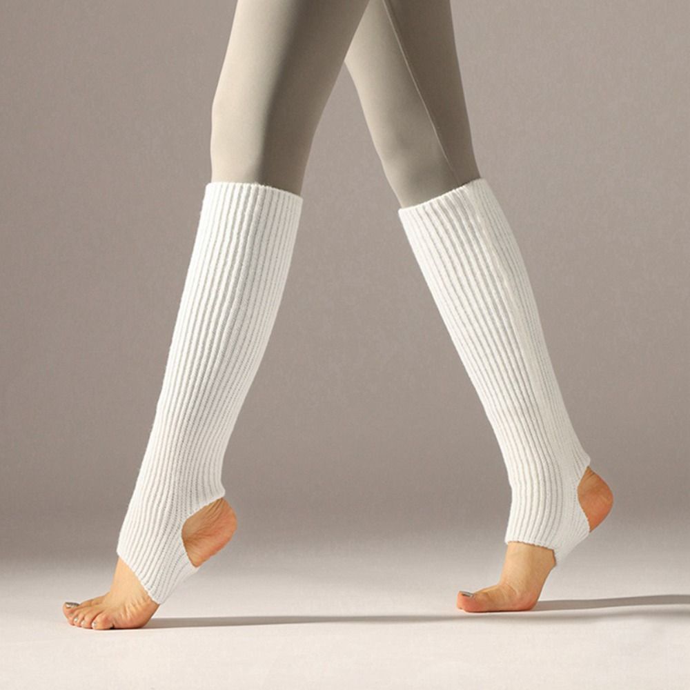 Long Section Latin Socks Foot Covers Ballet Knitted Socks Ballet Leg Warmers  Women Girls