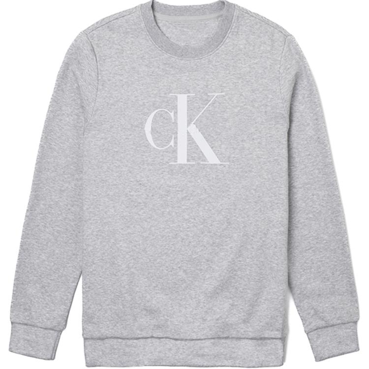Calvin Klein Минималистичный Удобный Свитшот с Круглым Вырезом и Длинными Рукавами Мужской свитшот Серый 40QP899-030