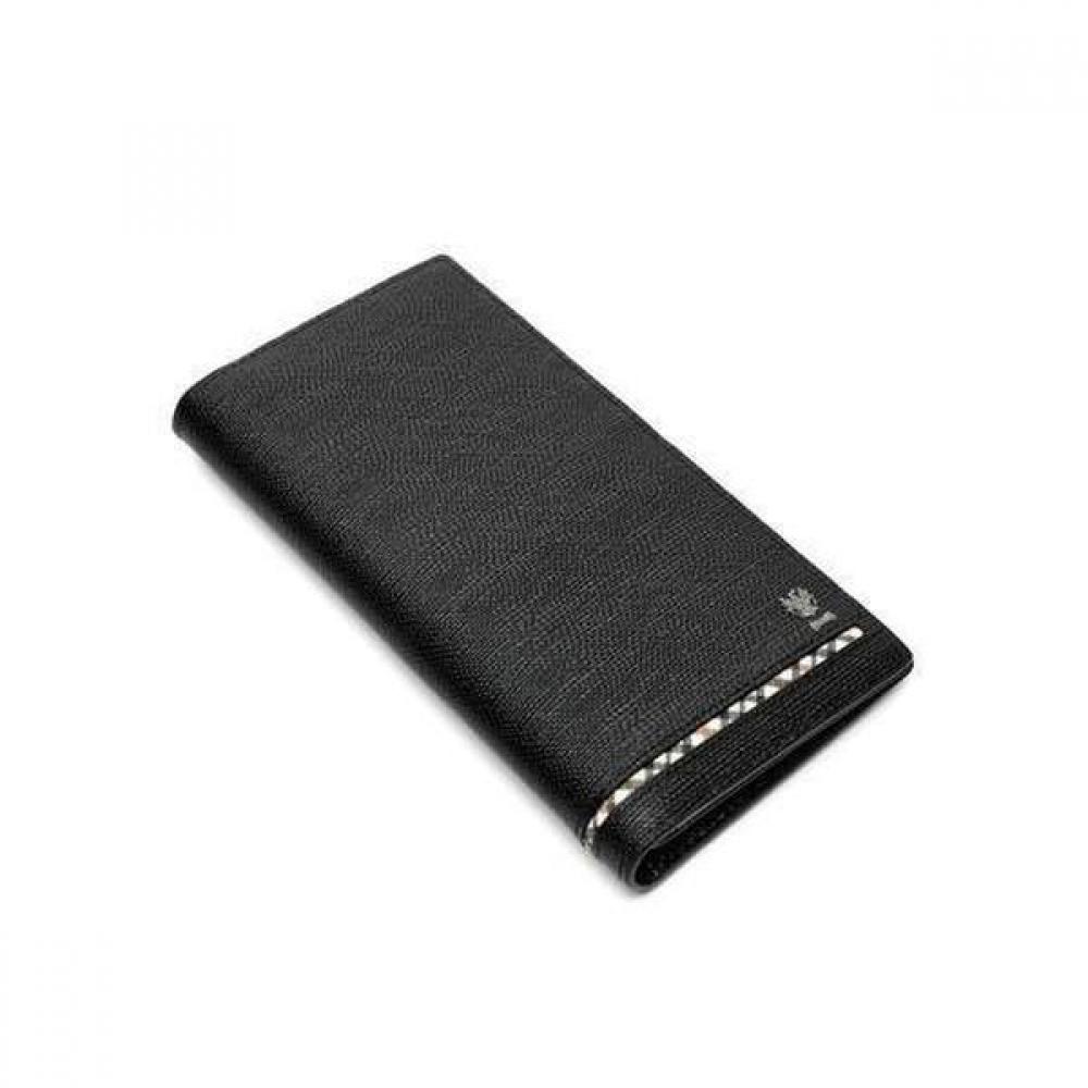Daks Black Line Check Logo Long Wallet Dbwa0f621