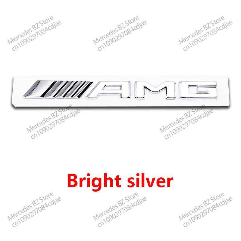 AABHA1 New 3D ABS AMG Letter Badge Car Rear Trunk Emblem Sticker Decoration for Mercedes Benz W204 W205 W203 W211 W212 W213 W201 W210