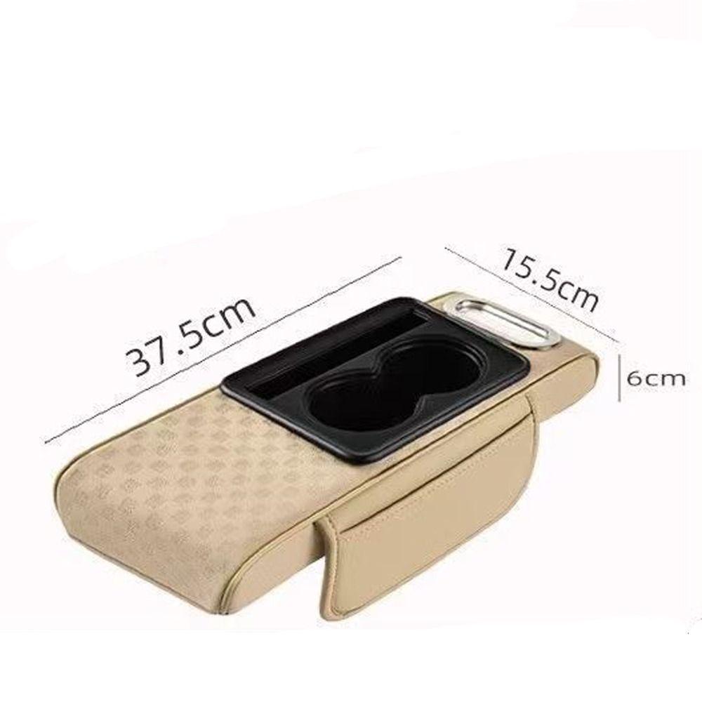 Многофункциональная подушка для подлокотника центральной консоли, ящик для хранения из искусственной кожи, универсальная подушка для подлокотника автомобиля